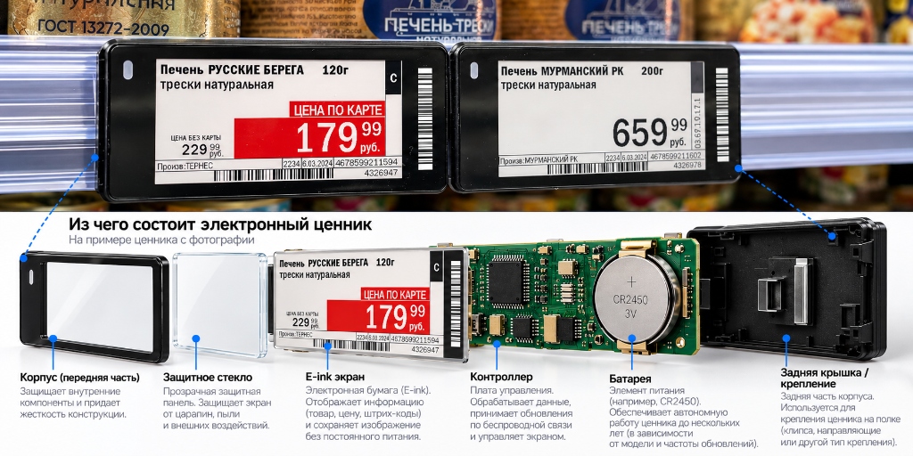 Электронный ценник: устройство